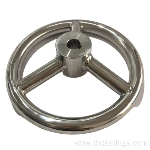 Hand wheel of cast iron chrome hand wheel